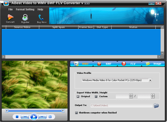 ABest Video to WMV SWF FLV Converter