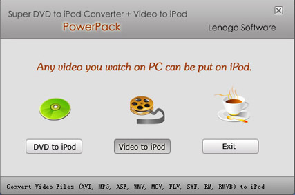 Super DVD to iPod Converter + Video to iPod PowerPack buildn 01