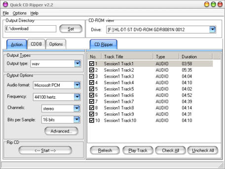 Quick CD TO MP3 Ripper for twodownload.com