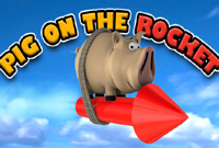 Pig On The Rocket Screensaver Game
