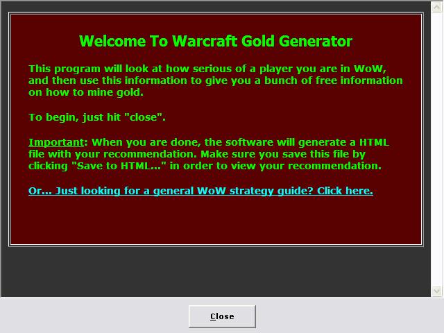 Warcraft Gold Machine