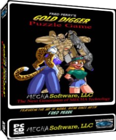 Fred Perry Gold Digger Puzzle Game CDRom and Demo