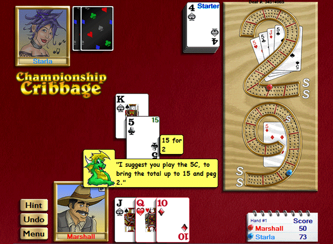 Championship Cribbage Pro Card Game for Windows