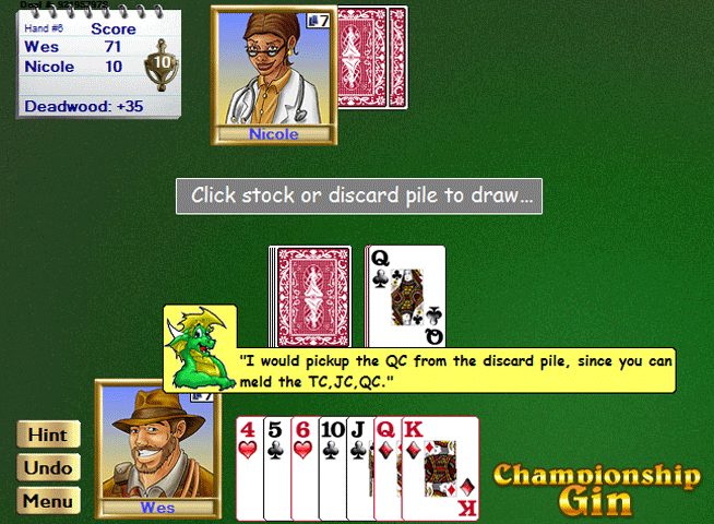 Championship Gin Pro Card Game for Windows
