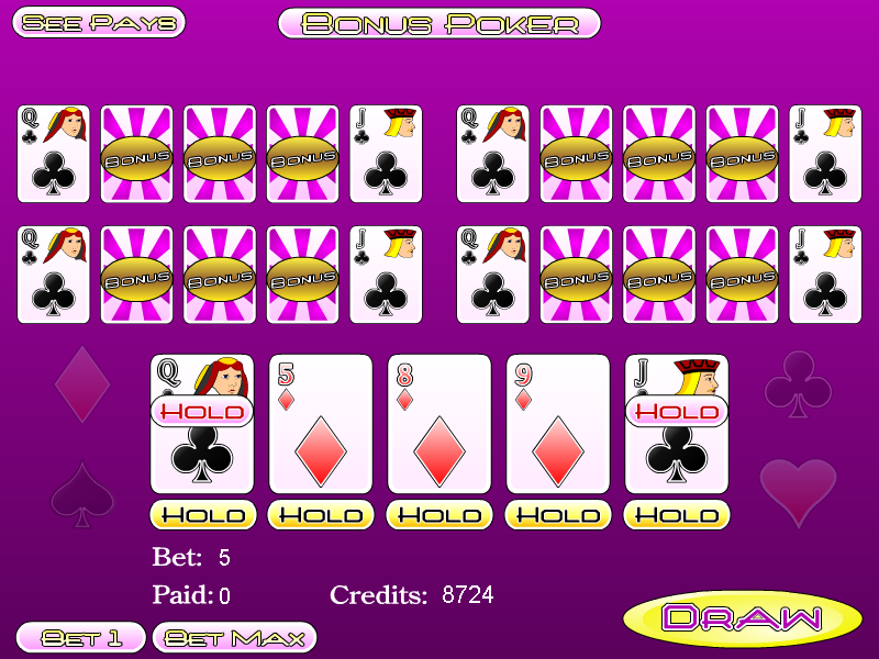Five Play Bonus Poker