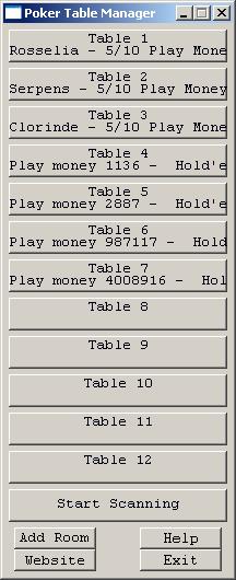 Poker Table Manager
