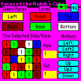 Faces of the Rubik’s Cube for Windows