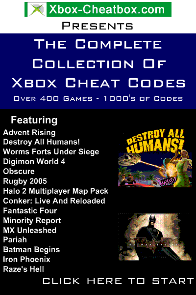 Free Xbox Cheats Collection