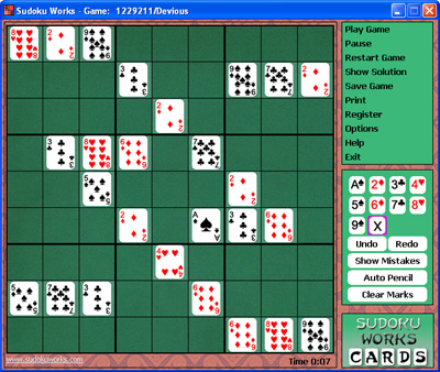 Sudoku Works Solitaire