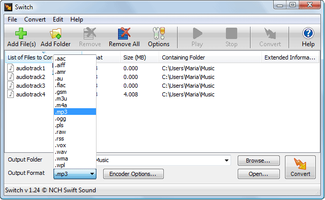 Switch Audio Converter