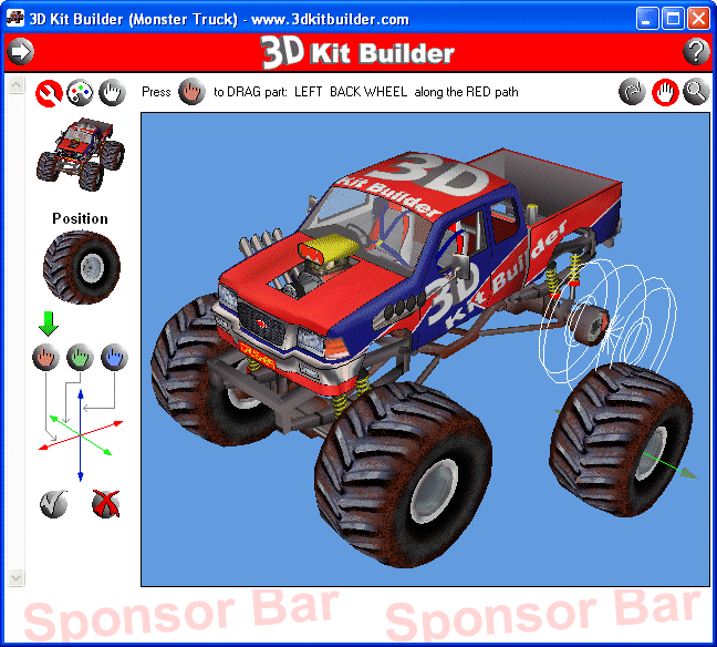 3D Kit Builder (Monster Truck)
