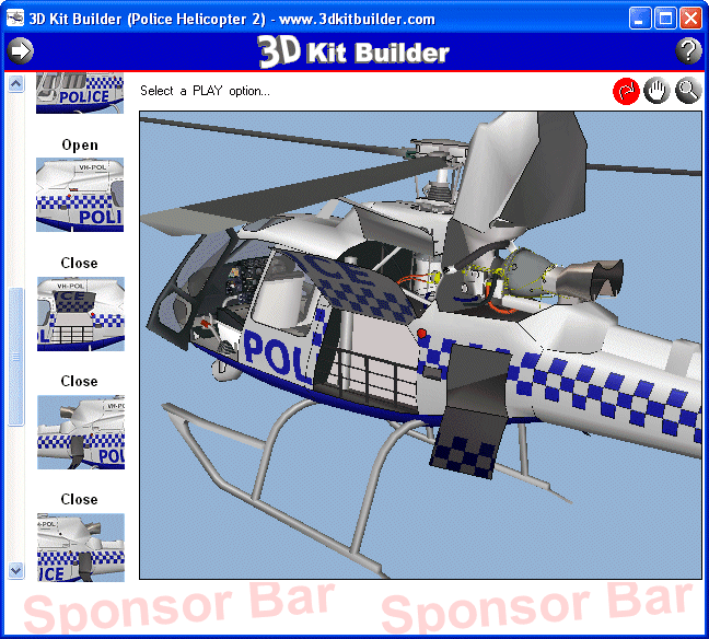 3D Kit Builder (Police Helicopter 2)