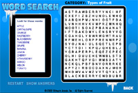 Word Search Screensaver Game
