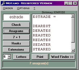 Motamo 2.4Word Games by CHARRIER Dominique - Software Free Download