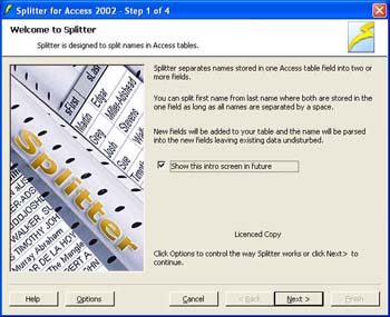 Splitter for Microsoft Access 3.0.2 by Info Plan Software- Software Download