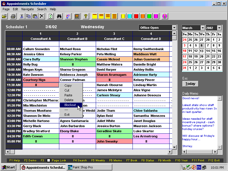 appointment book information management scheduling free appointment calendar software free