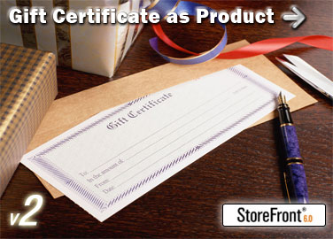 Gift Certificate AddOn for StoreFront