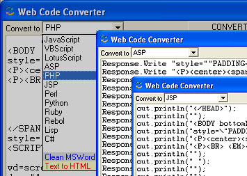 Web Code Converter
