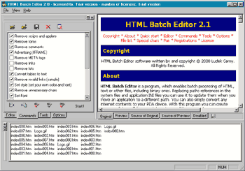 HTML Batch Editor