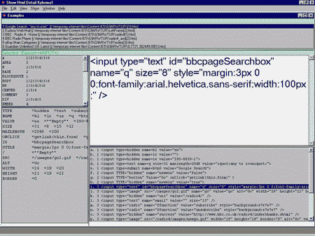Kyboma HTML Example Finder/Script Extractor