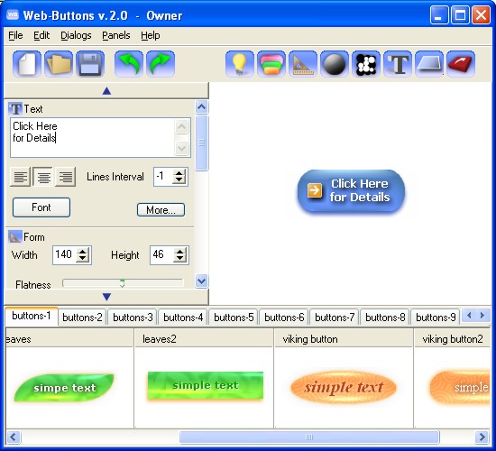 Web Buttons 2.00 by Web-Buttons.com- Software Download