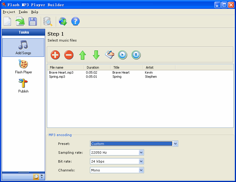 Flash MP3 Player Builder