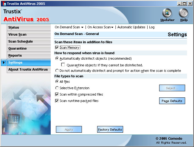 Trustix AntiVirus 2005