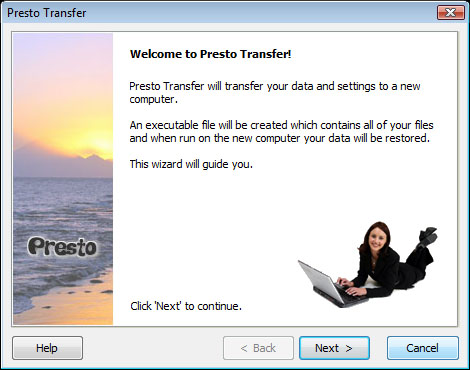 Presto Outlook Transfer