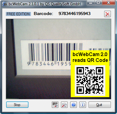 bcWebCam Read Barcode with Web Cam