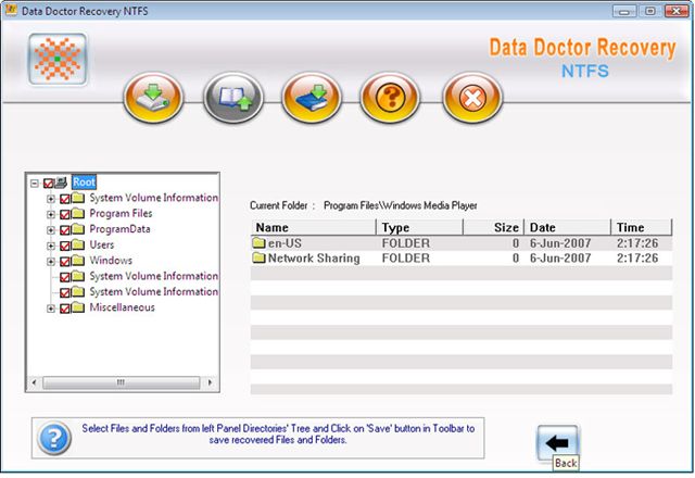 NTFS Lost Files Recovery