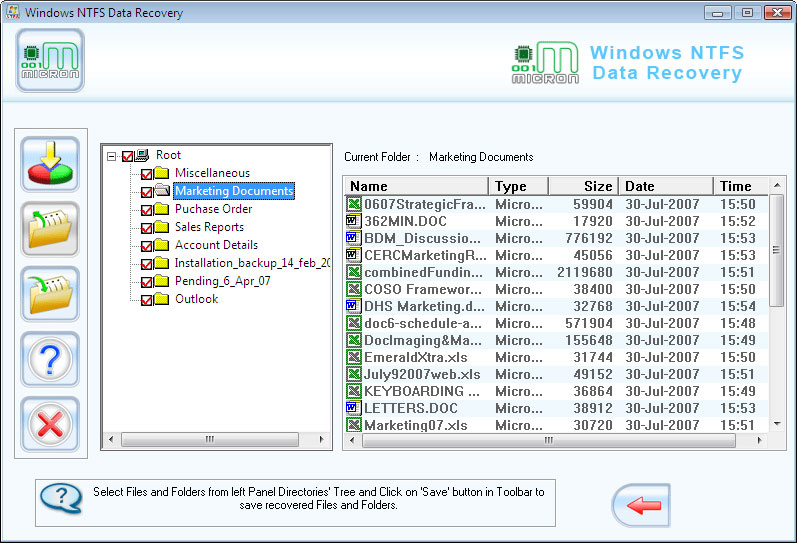 001Micron NTFS Data Undelete Tool