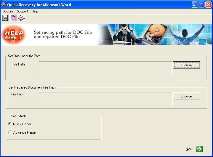 A Data Recovery Software Q R for MS Word