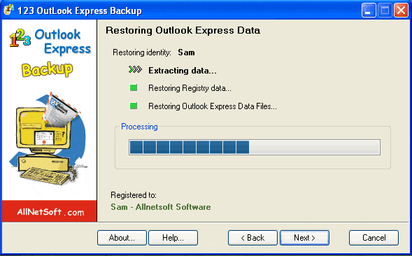 123 Outlook Express and Windows Mail Backup