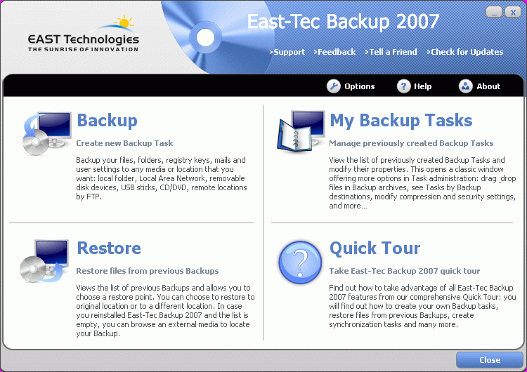 EastTec Backup 2009