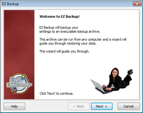 EZ Backup IE and Windows Mail Pro