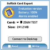 Softick CardExport II for Palm OS