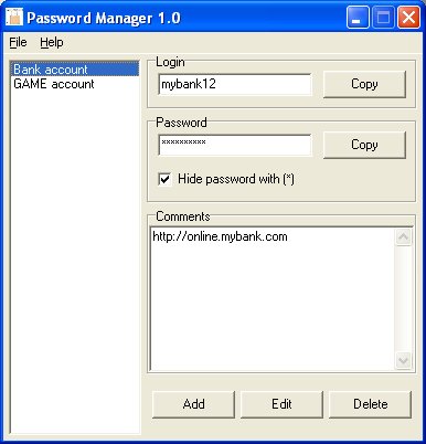 es Password Manager 1.0