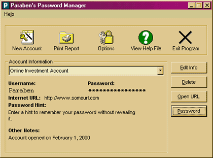 Paraben s Password Manager 2.1.2
