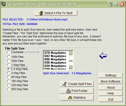 File Splitter Deluxe 3.23m by SoftDD- Software Download
