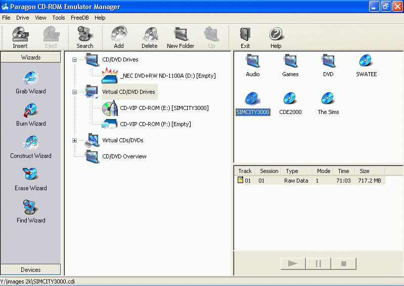 Paragon CDROM Emulator Network 3.0