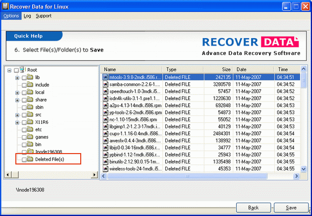 Recover Data for Linux