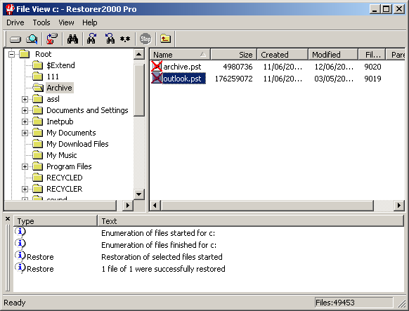 BitMart Restorer2000 Data Recovery