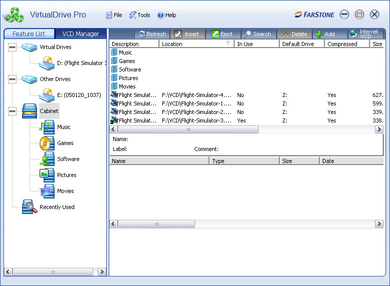 VirtualDrive Pro CD / DVD Emulator