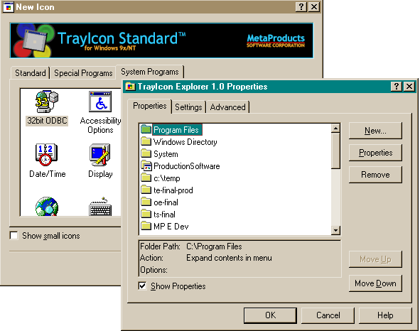 TrayIcon Standard