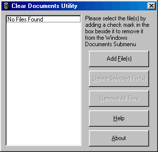 Clear Documents Utility