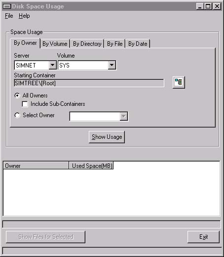 Disk Space Usage 1.6 by Tim Simons- Software Download