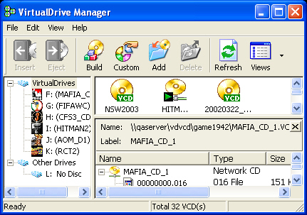VirtualDrive CD/DVD Emulator