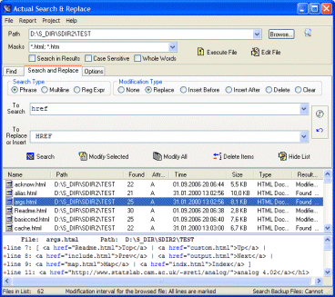 Actual Search & Replace 2.4.3 by DivlocSoft- Software Download