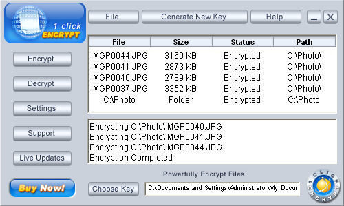 1 Click Encrypt File Folder Encryption