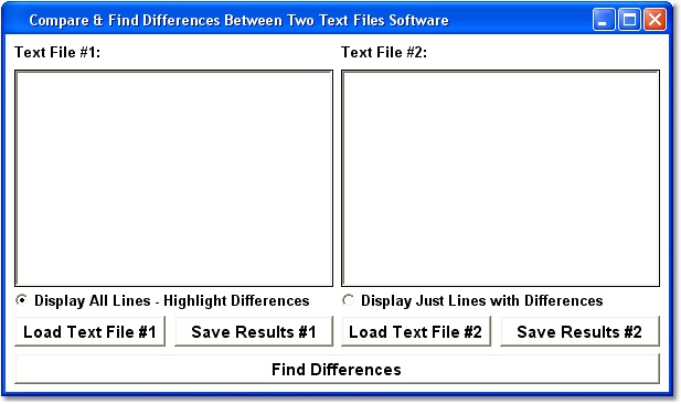 Compare & Find Differences Between Two Text Files Software 7.0